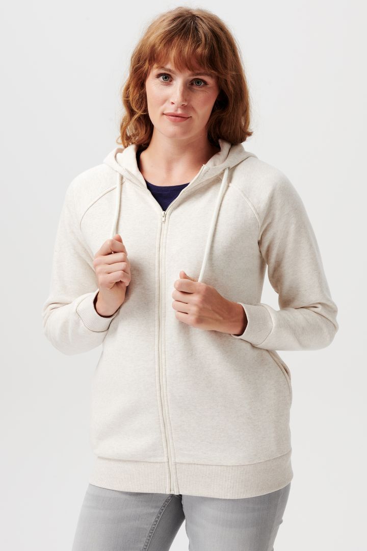 2-in-1 Umstands-Hoodie ecru