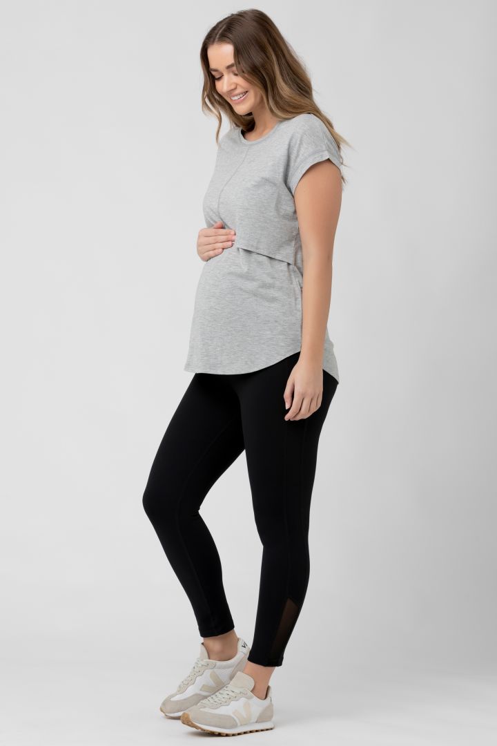 Umstands-und Still-T-Shirt hellgrau