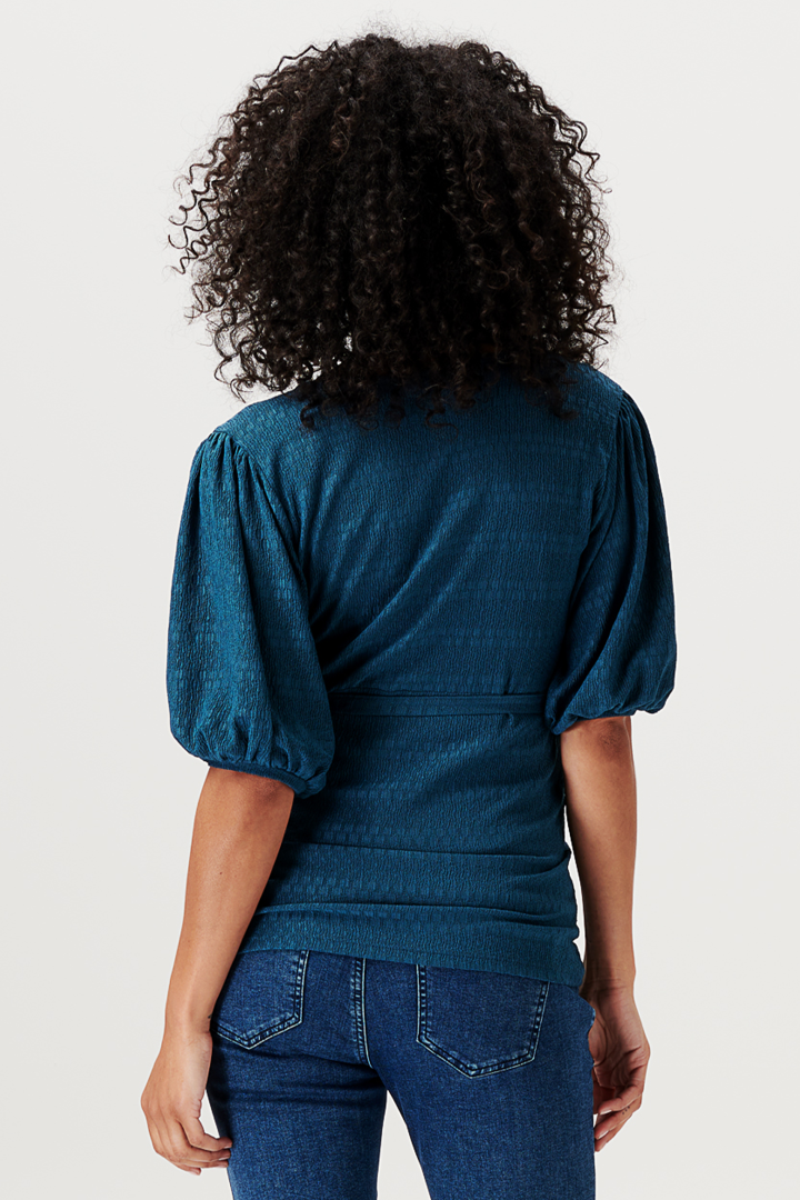 Umstands- und Stillshirt mit Puffärmeln