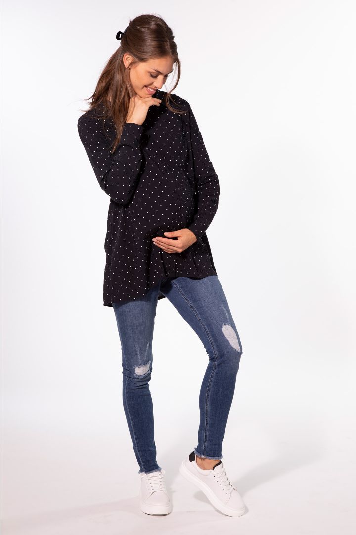 Umstands- und Still-Hemdbluse