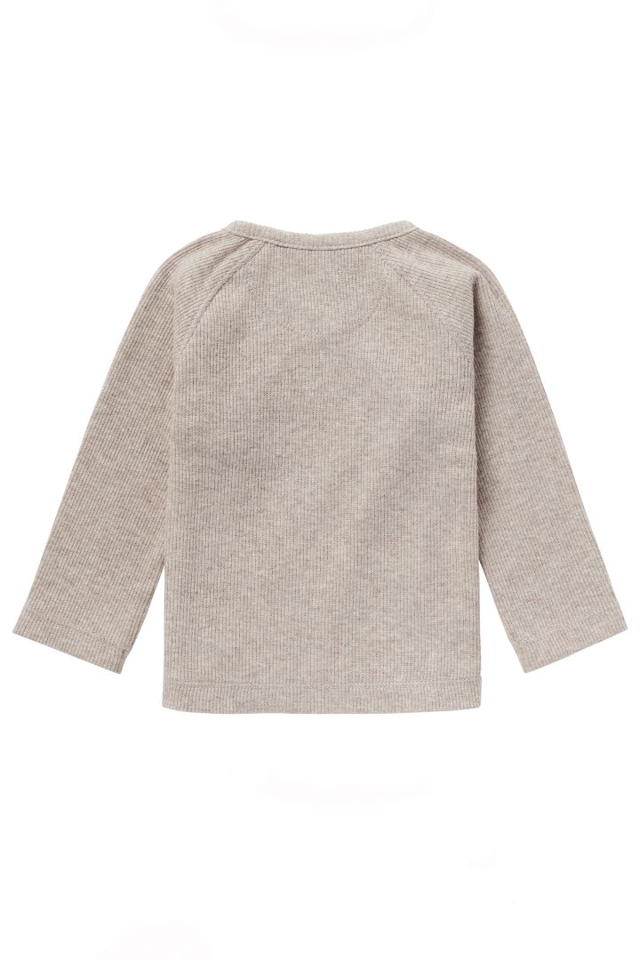 Organic Baby Wickelshirt taupe