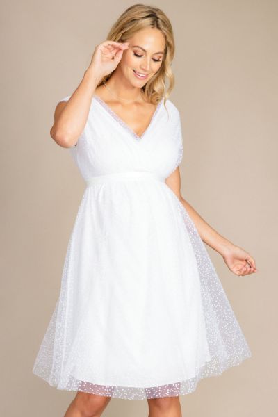 Umstandsbrautkleid mit Tüll