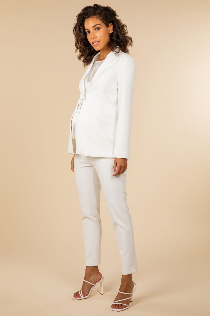 Umstands-Brautblazer mit abnehmbarer Schleife