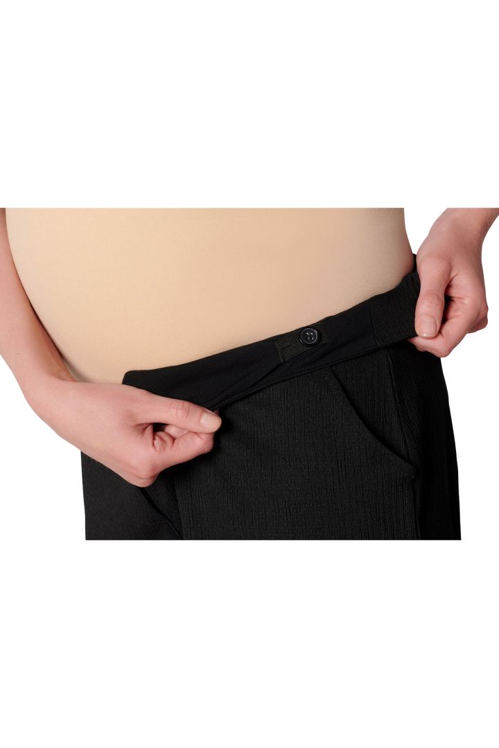 Pull On Maternity Trousers Wide Leg