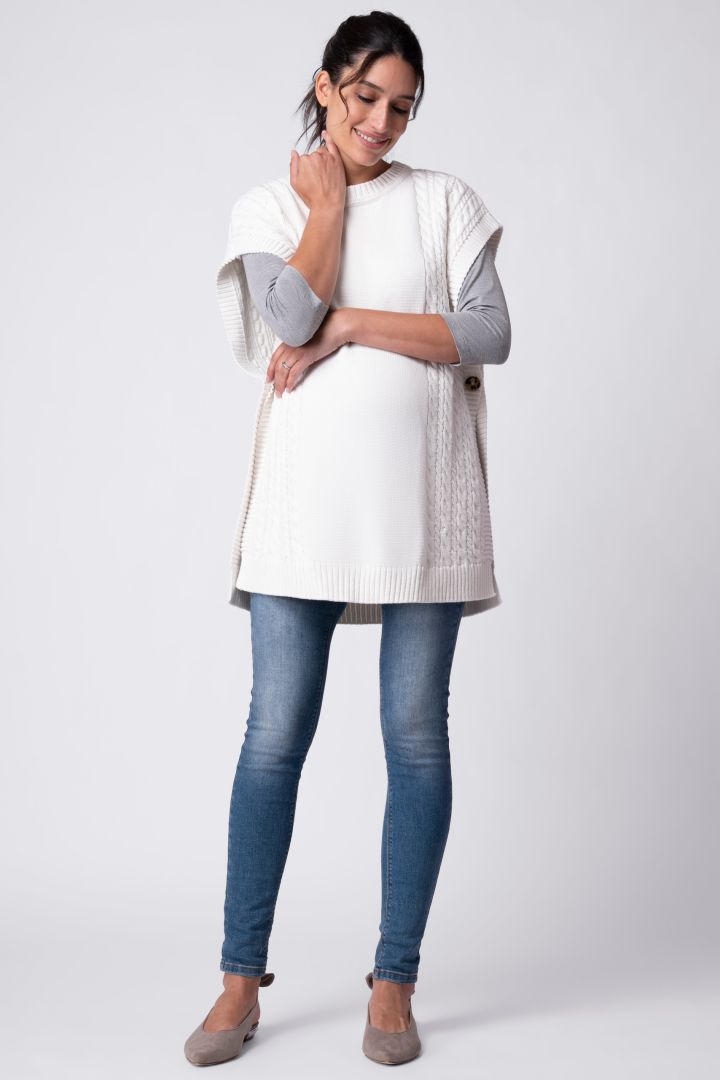 Zopfstrick Umstands- und Stillpullunder