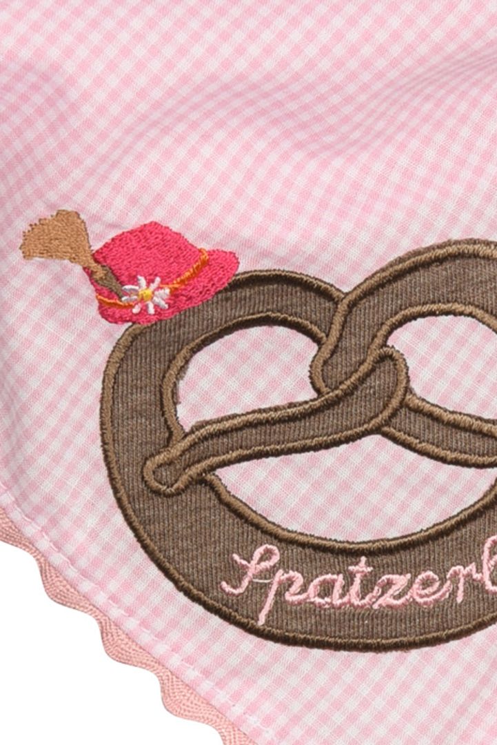 Traditional Scarf with Zigzag Edge pink