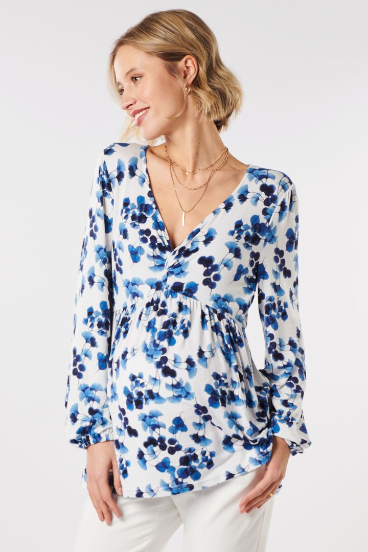 Umstands- und Stillshirt mit Ginkgo Print