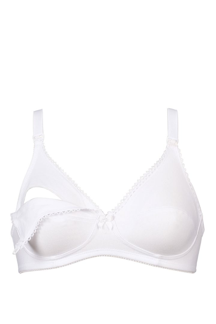 Maternity and Nursing Bra, White