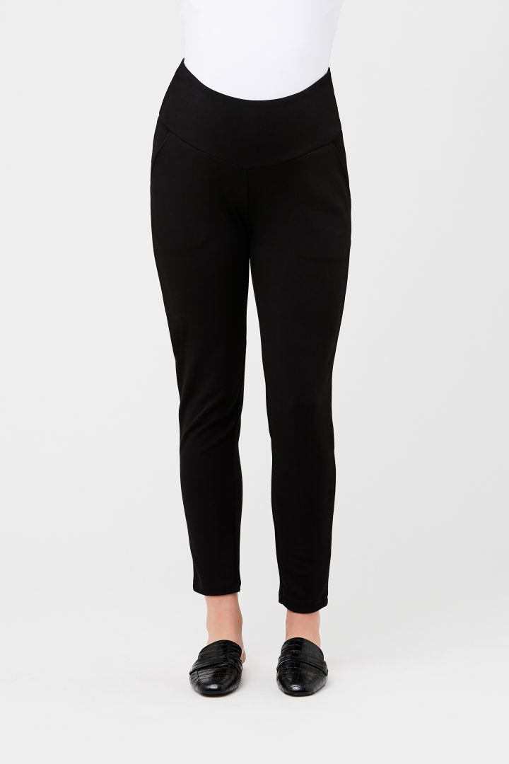 Slim-Fit Maternity Trousers black