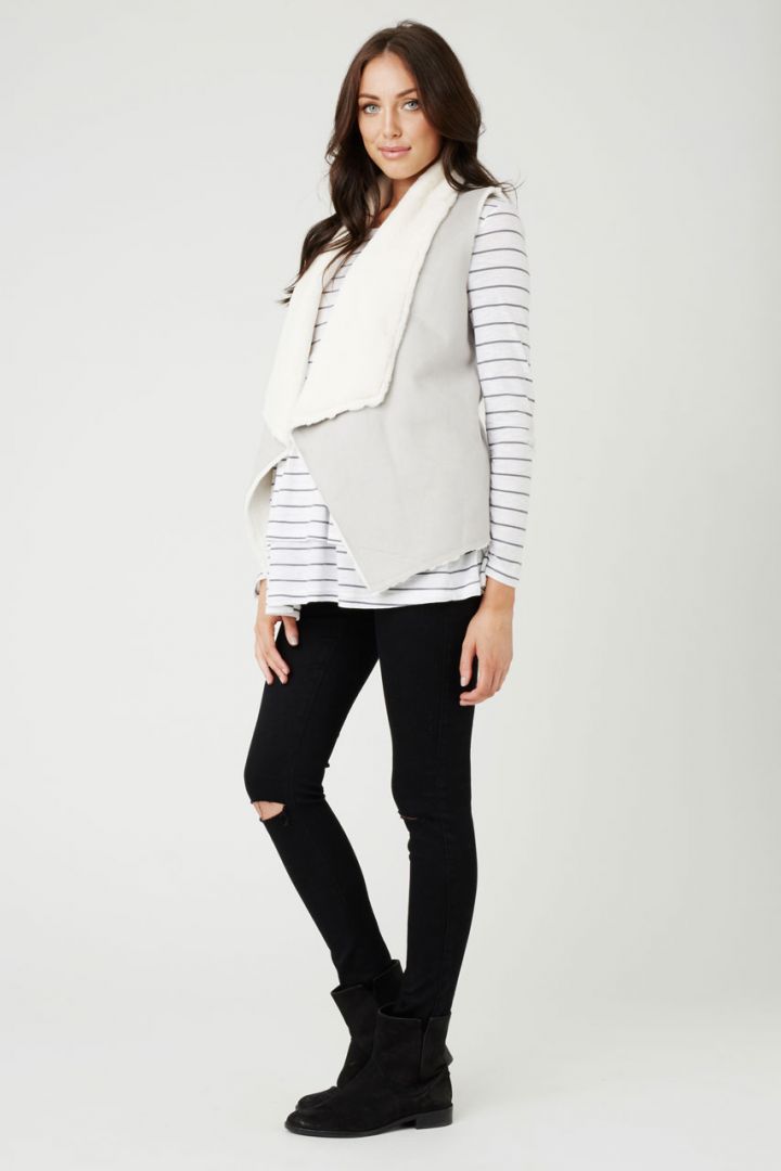 Ripped Umstandsjeggings schwarz