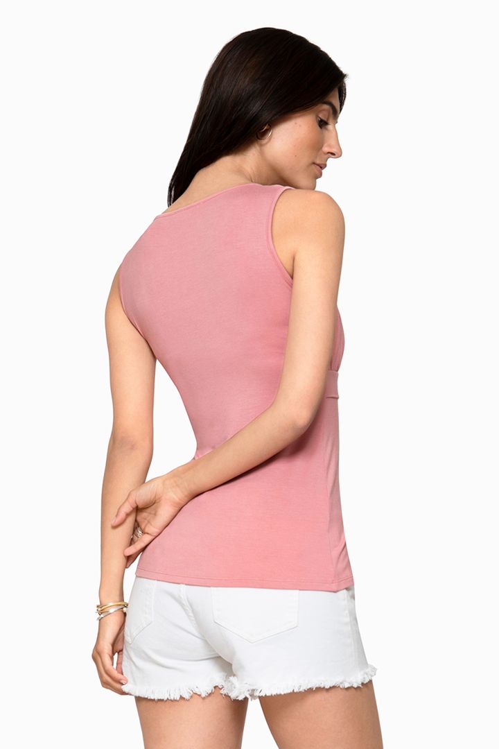 Draped Maternity and Nursing Top¬†rose