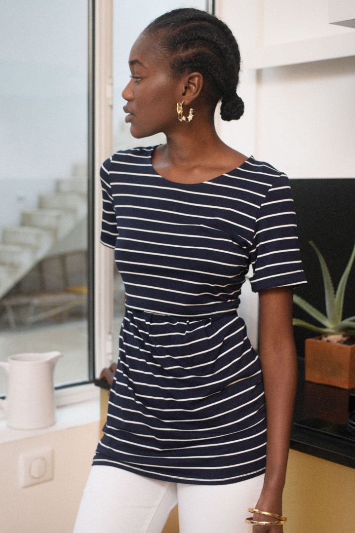 Umstands- und Stillshirt gestreift