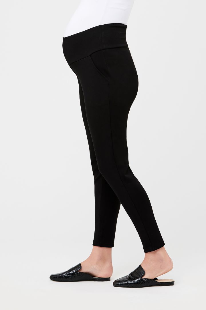 Slim-Fit Maternity Trousers black