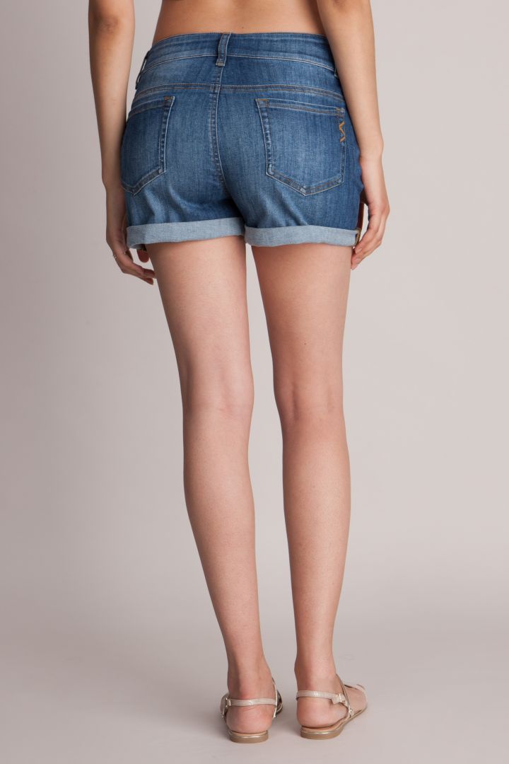 Maternity Denim Shorts vintage wash
