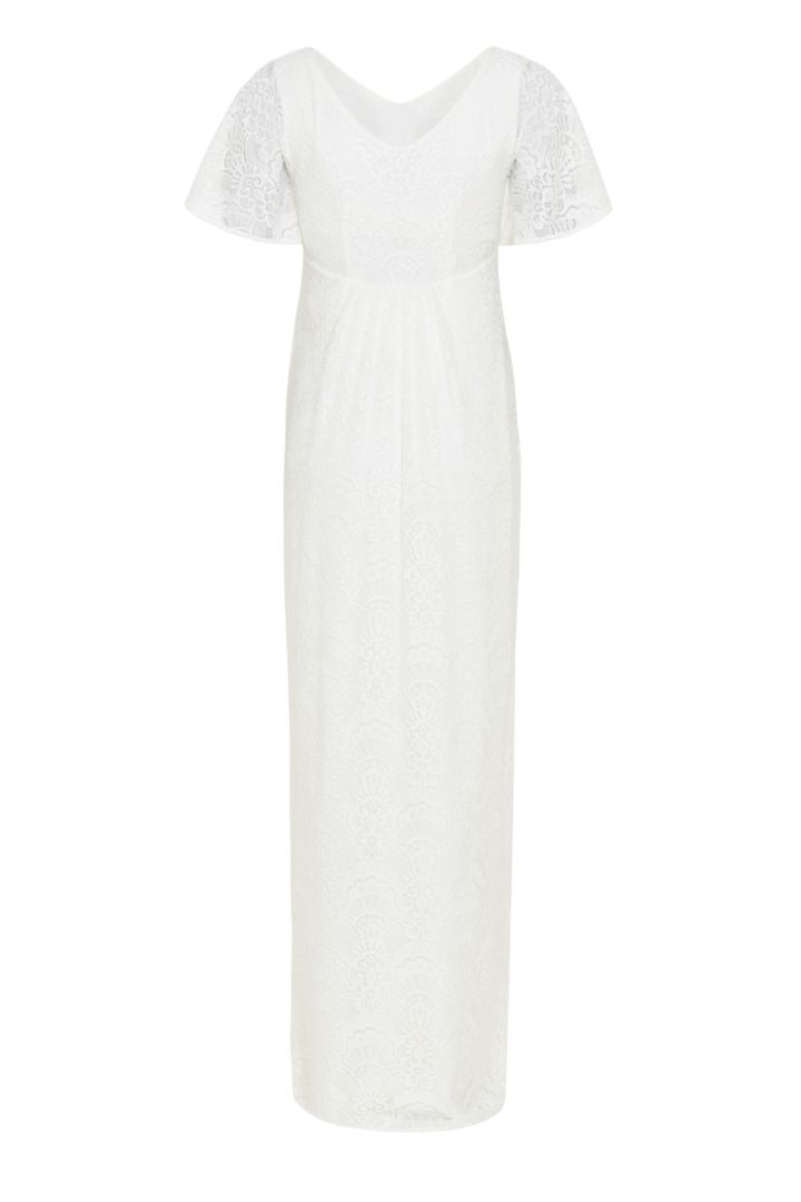 Umstandsbrautkleid mit Kimonoärmeln