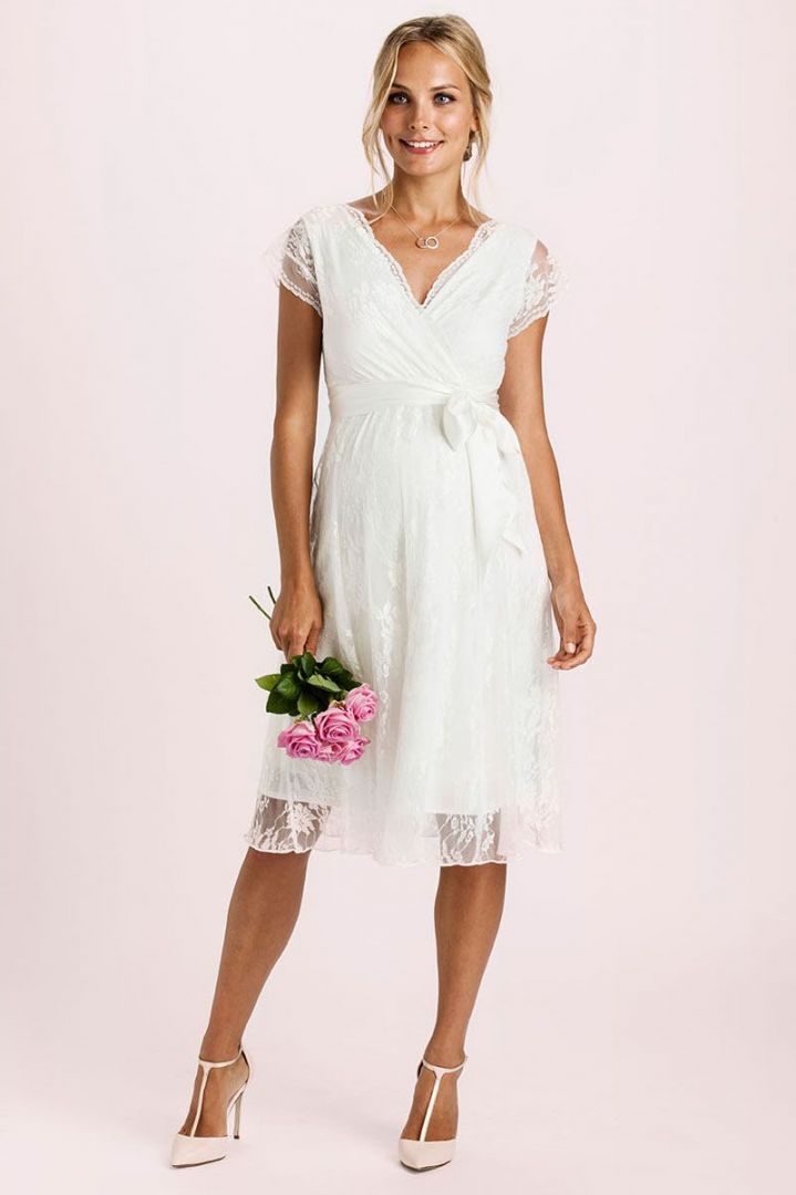 Umstandsbrautkleid Spitze