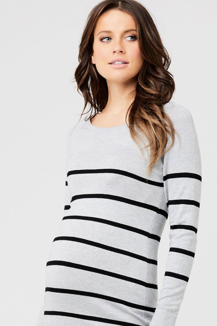 Umstandskleid mit Streifen