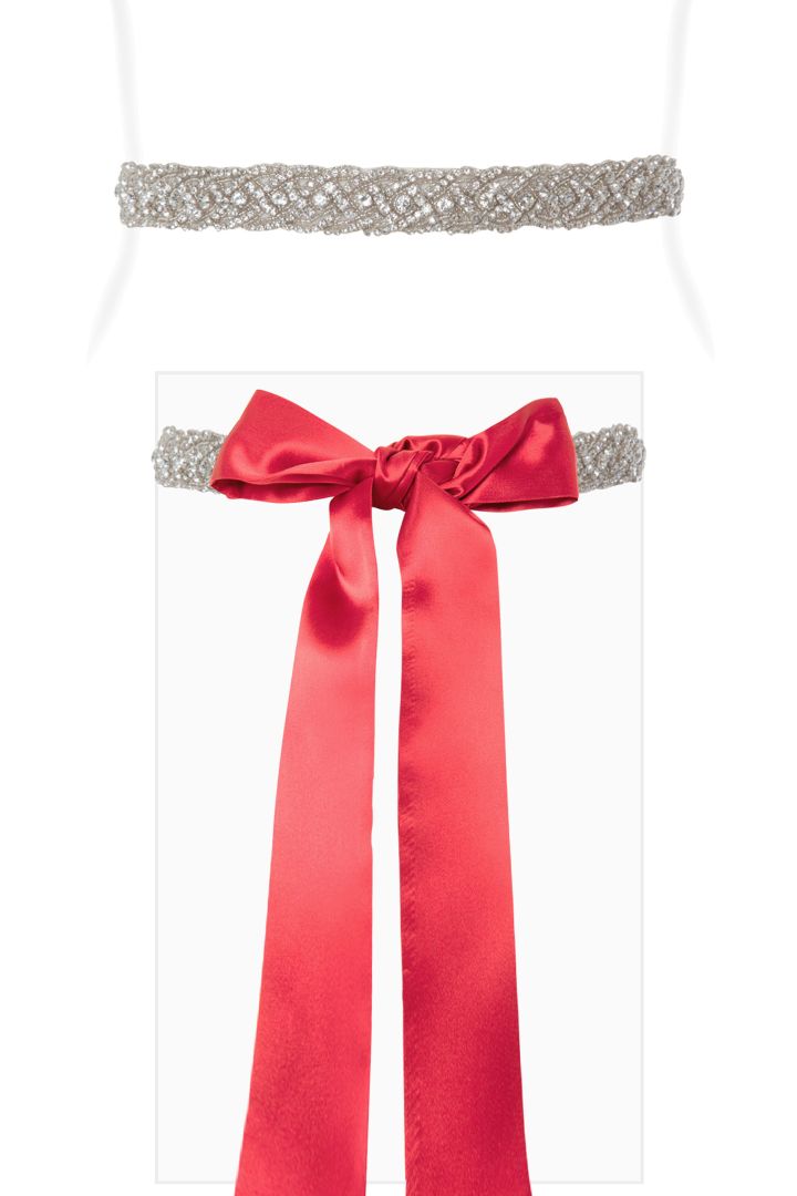 Crystal Schärpe rot