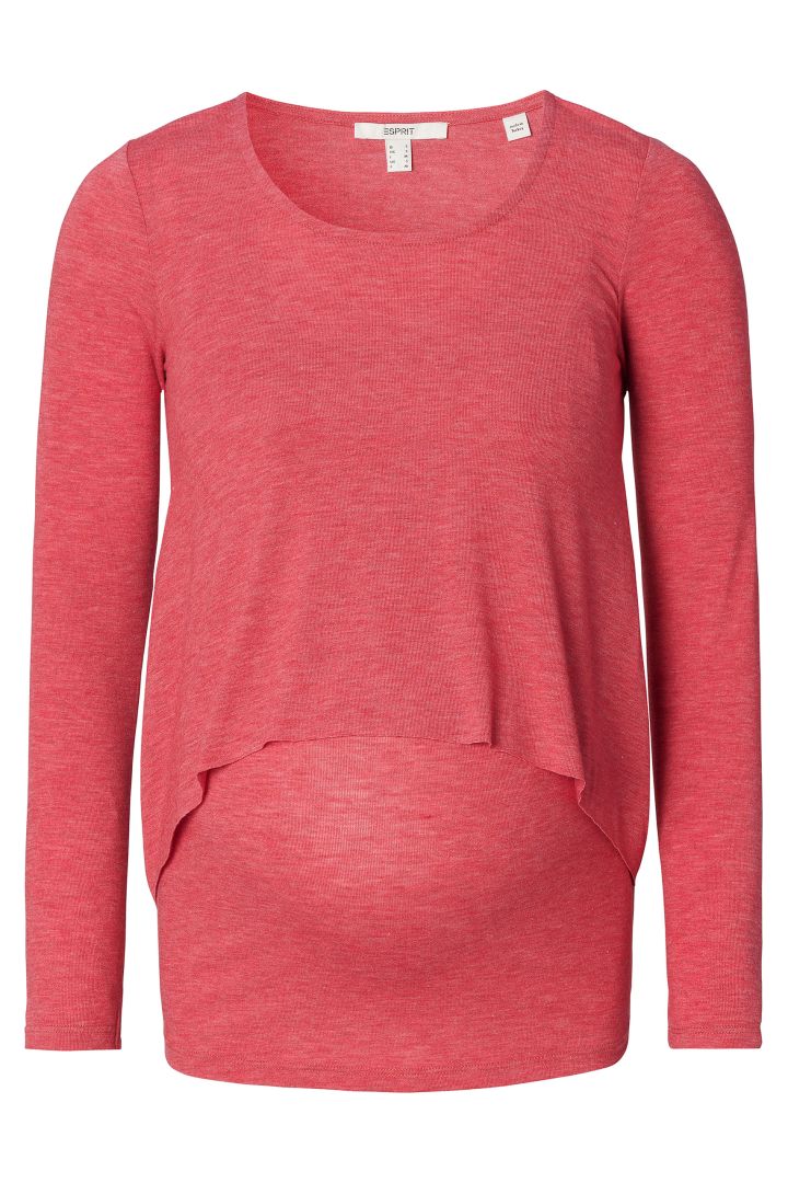 Eco Double Layer Umstands- und Stillshirt rot