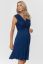 Preview: Maternity and Nursing Dress with Knot Detail Blue