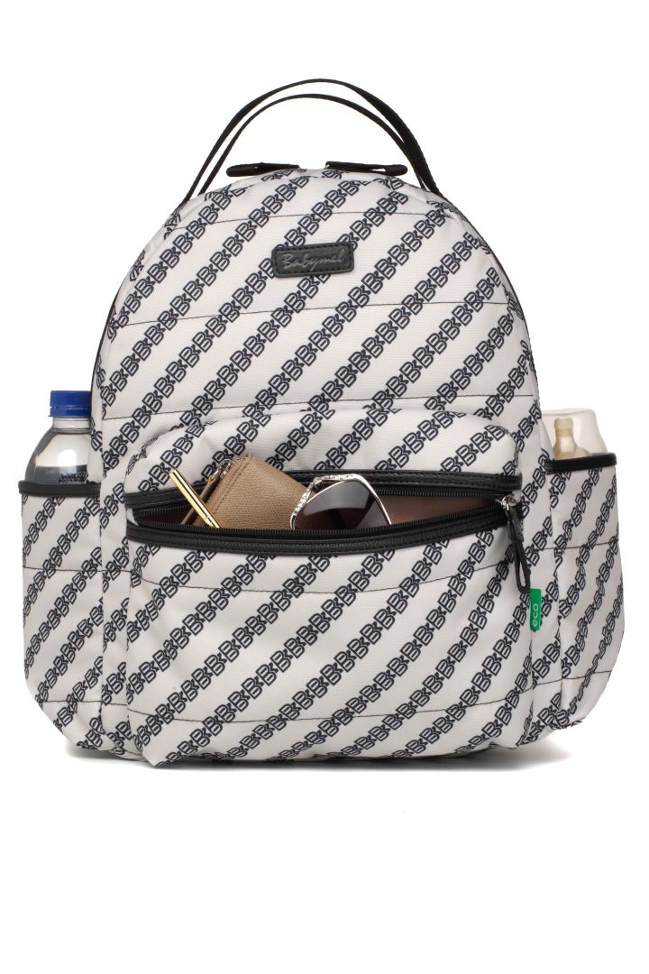 Eco Wickelrucksack Logo Print