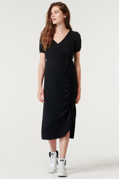 Ecovero Midi Maternity and Nursing Dress