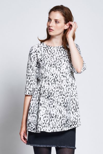 Blusentop mit Art Print