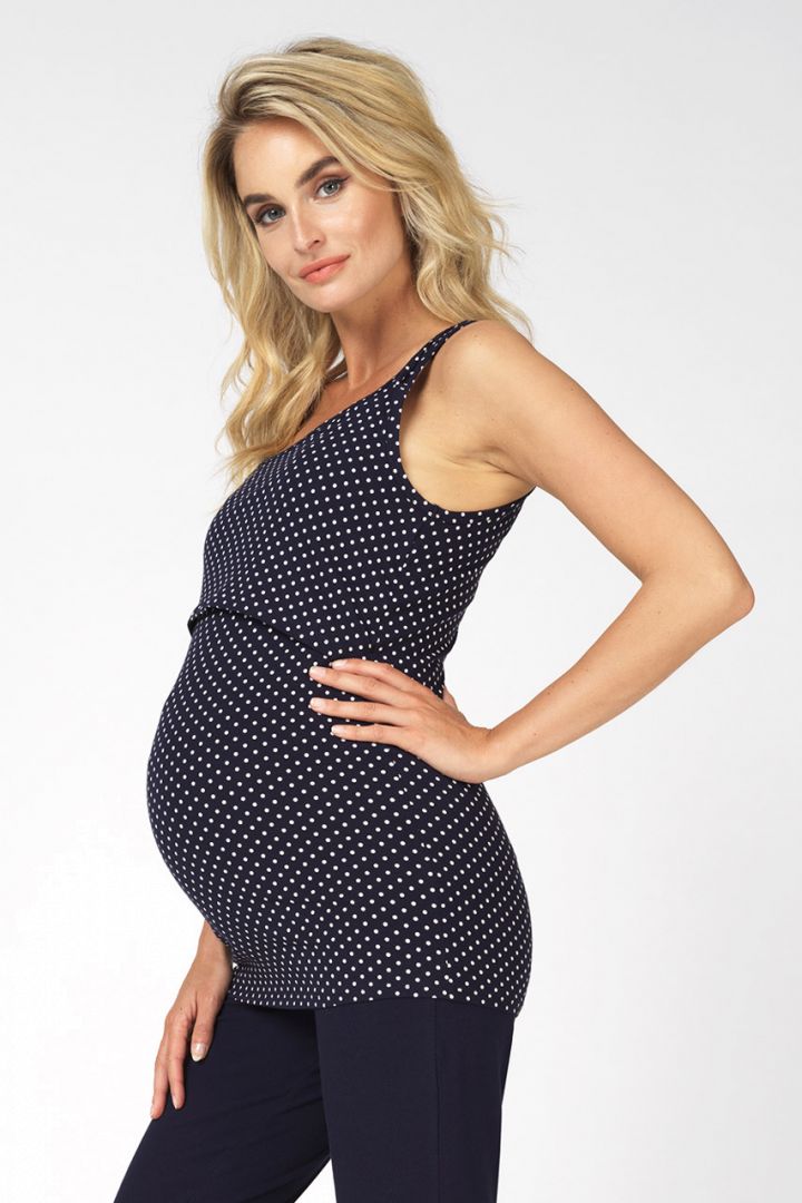Umstands- und Stilltop aus Bio-Baumwolle mit Punkte Print