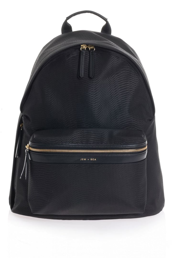 Wickelrucksack Pythonoptik schwarz