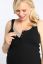 Preview: Organic Maternity and Nursing Top with Button Front black black