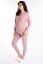 Preview: Organic Foldover Maternity Lounge and Pyjama Trousers pink