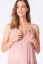 Preview: Maternity and Nursing Dress with Pompom Trim pink