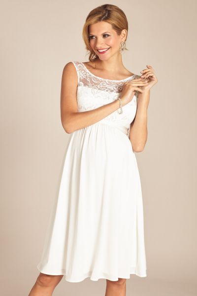 Umstandsbrautkleid mit Rückenausschnitt