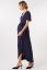 Vorschau: Midi Umstands- und Stillkleid in Wickeloptik navy