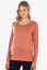 Preview: Ecovero Double Layer Maternity- and Nursing Shirt terracotta