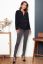 Preview: Slim Fit Maternity Trousers with Seamless Band darkgrey