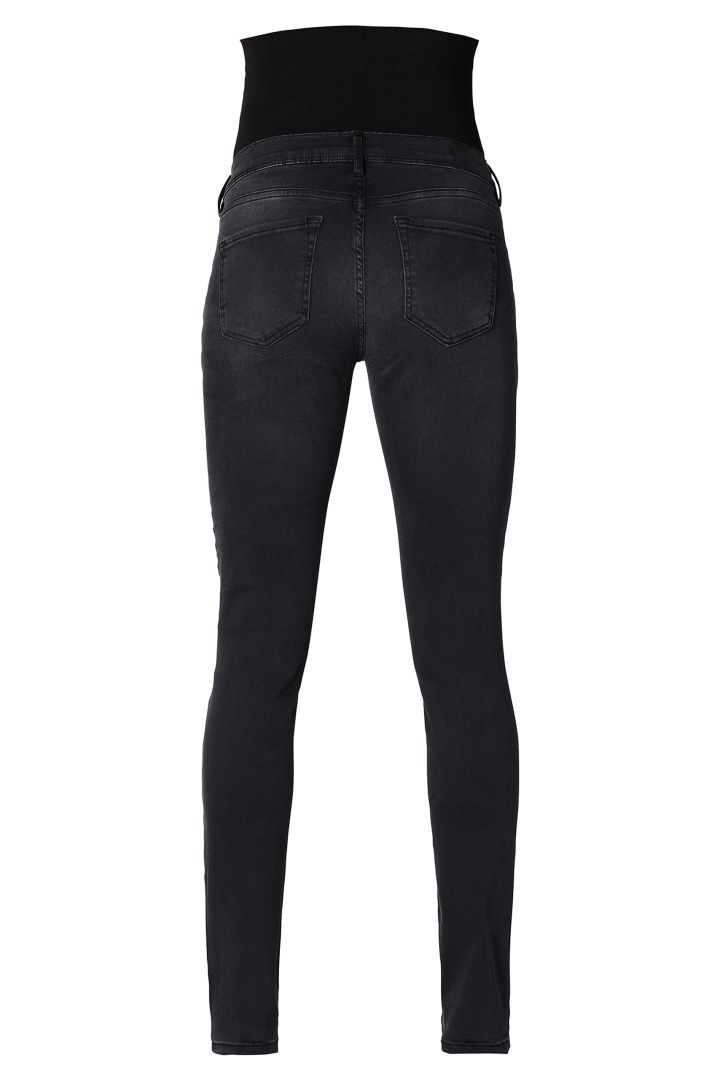 Skinny Umstandsjeans dunkelgrau