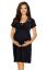 Preview: Maternity and Nursing Nightie with Lace black