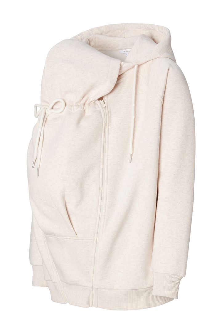 2-in-1 Umstands-Hoodie ecru