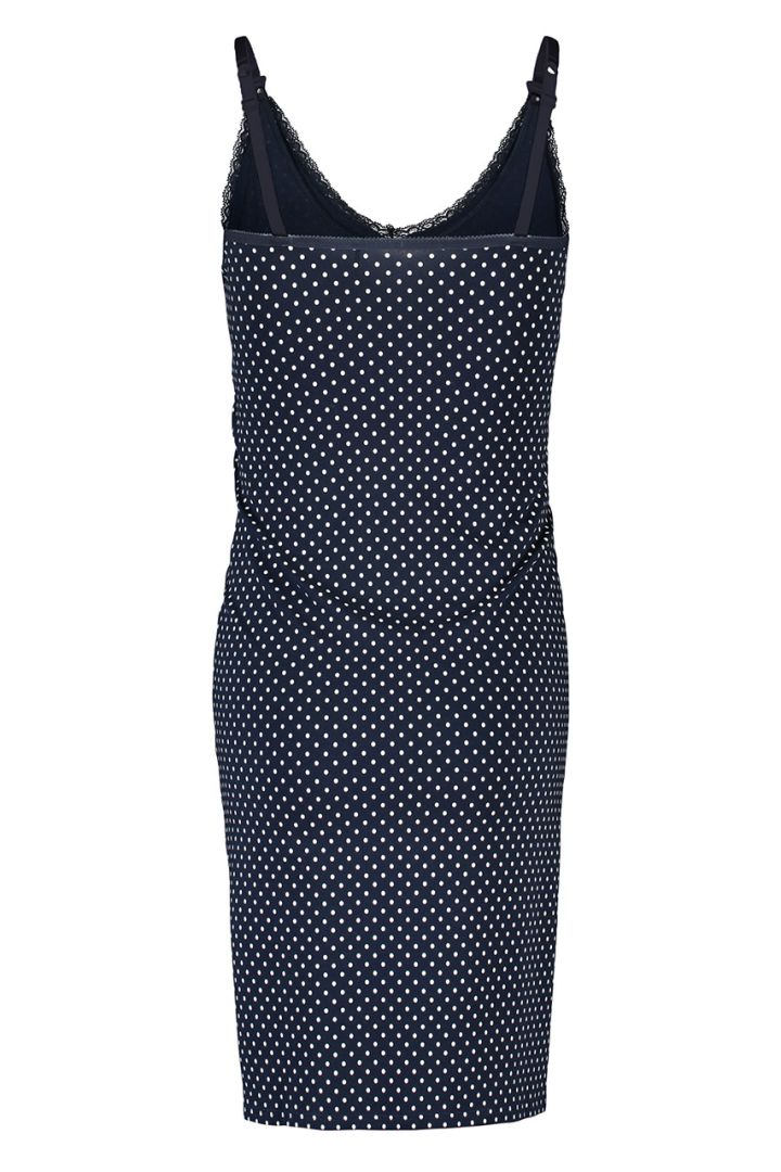 Umstands- und Still-Nachthemd aus Bio-Baumwolle mit Punkte Print