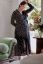 Preview: Long Maternity and Nursing Shirt Dress with Dots Print