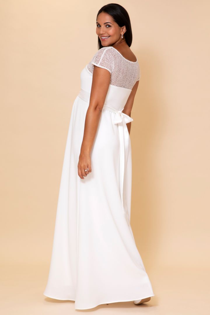 Umstandsbrautrobe mit Snow White Detail