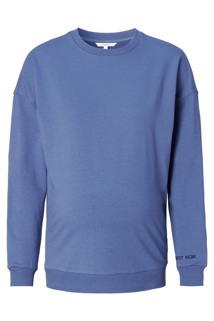 Maternity and Nursing Sweater blue