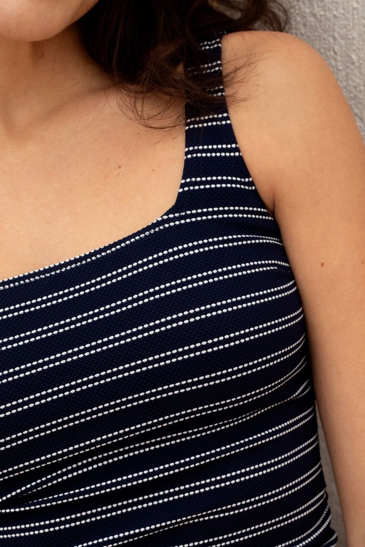 Umstandsbadeanzug mit Streifen