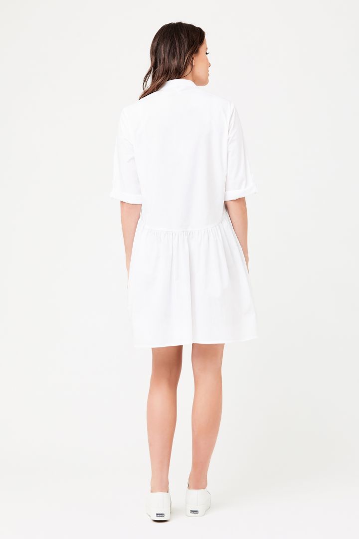 Umstands- und Stillkleid aus Popeline