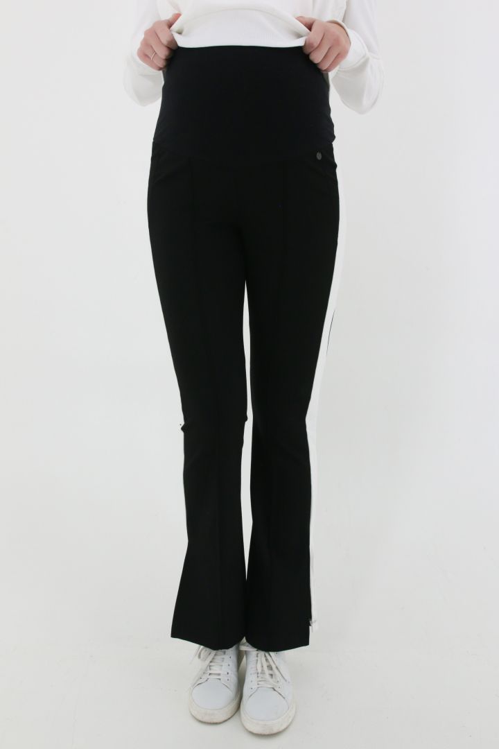 Athleisure Maternity Trousers with Stripes