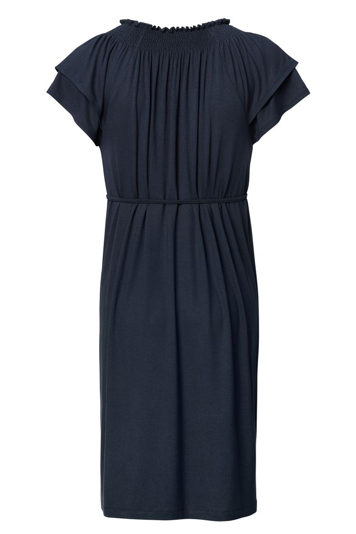 Ecovero Umstandskleid mit Kräuselkragen