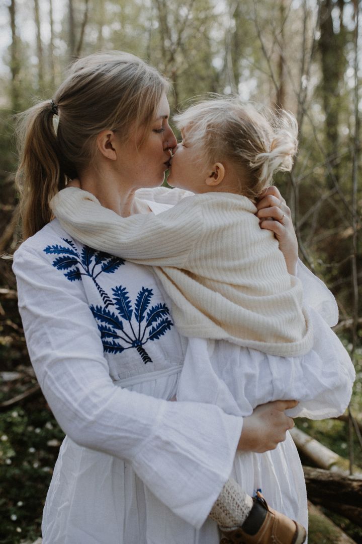 Umstands- und Still-Tunikakleid Oceanic White