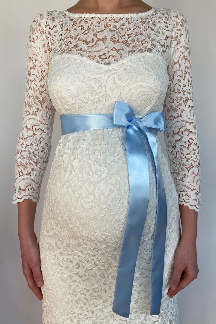 Satinschärpe hellblau