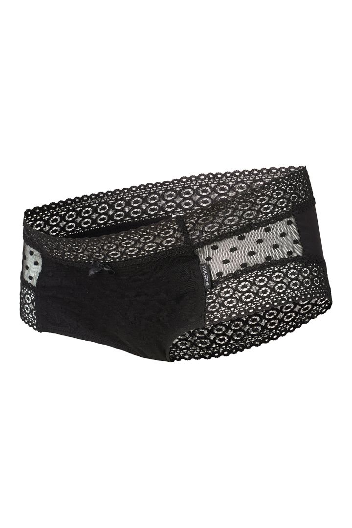 Mesh Umstandsslip schwarz